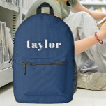 Sac À Dos Imprimé Bleu cool Moderne Minimaliste Simple Design tendan<br><div class="desc">Voici le sac à dos imprimé Cool bleu moderne minimaliste moderne simple et élégant, un accessoire idéal pour une gamme d'objectifs, allant des fournitures scolaires aux solutions personnalisées pour les enseignants et les adultes. Ce sac à dos présente un design élégant et moderne dans une couleur bleu marine sophistiquée, ce...</div>