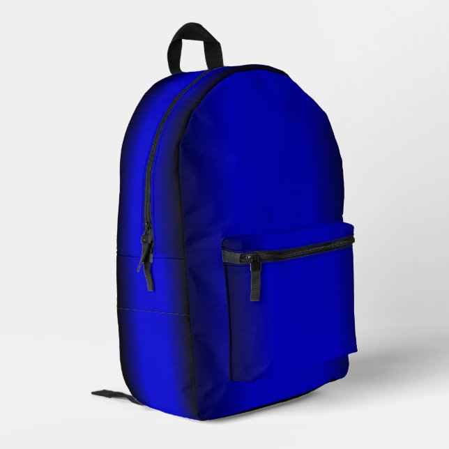 Sac À Dos Imprimé Bleu électrique solide (Coin arrière gauche)
