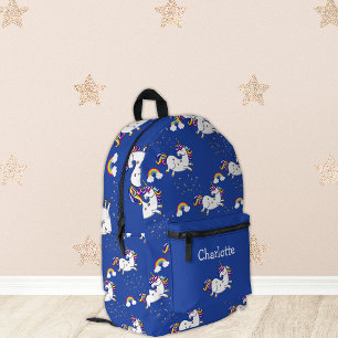 Sac À Dos Imprimé Bleu foncé Unicorn Wonderland