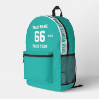 bleu turquoise personnalisé Nom, Numéro, Sport d'é