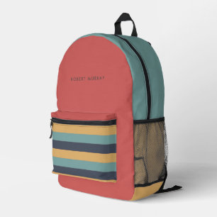 Sac À Dos Imprimé Bloc de couleur Vintage lumineux moderne