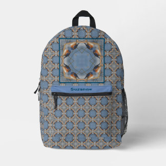 Sac À Dos Imprimé Bluebird Nature Abstrait Personnalisé