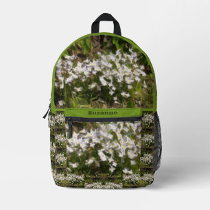 Sac À Dos Imprimé Bluets Tiny Flowers Peinture à l'huile Personnalis