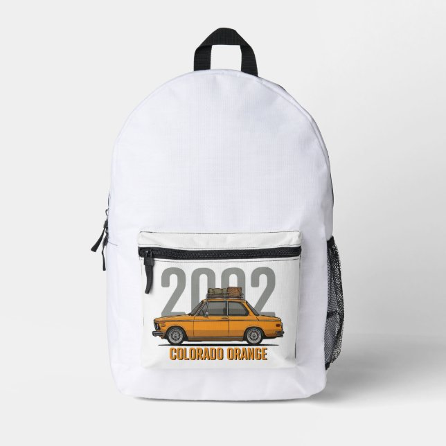 Sac À Dos Imprimé BMW 2002 orange Colorado (Recto)
