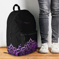 Boho Moderne Mandala Spirituel Purple Yoga