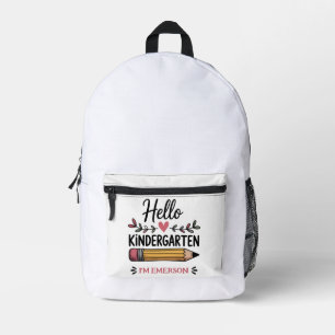 Sac À Dos Imprimé Bonjour maternelle personnalisé retour à l'école