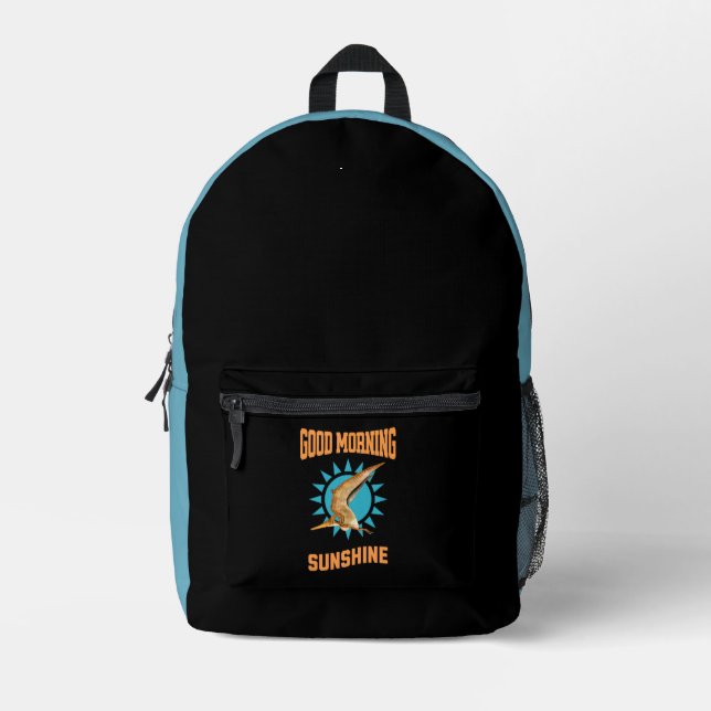 Sac À Dos Imprimé Bonjour Sunshine Ptérodactyle Dino (Recto)