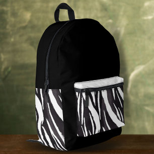 Sac À Dos Imprimé Bordure de Motif de fourrure noire blanche Collie