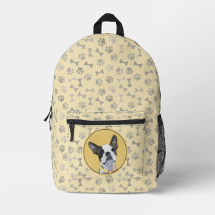 Sac À Dos Imprimé Boston Terrier Peinture - Cute Original Chien Art