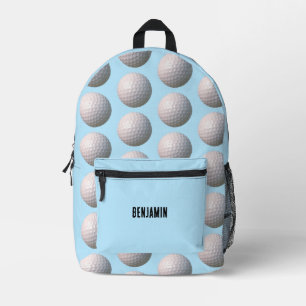 Sac À Dos Imprimé Boule de golf avec Dimples Personnalisé