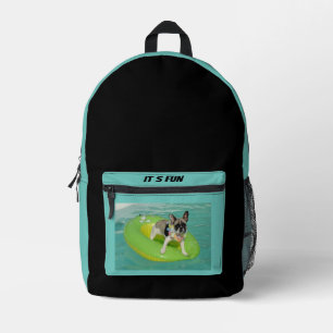 Sac À Dos Imprimé Bouledogue français été French Bulldog