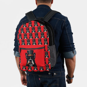 Sac À Dos Imprimé Bouledogue français French Bulldog cigare