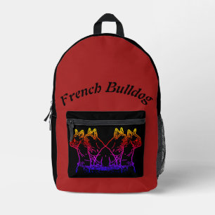 Sac À Dos Imprimé Bouledogues français deux amis