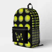 Boules De Tennis Fluffantes Jaunes Sur Noir,