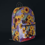 Sac À Dos Imprimé Bouquet de tournesols de Claude Monet, Art Vintage<br><div class="desc">Bouquet of Sunflowers (1881) de Claude Monet est un vintage impressionniste peinture à la morue florale d'art. Fleurs jaunes fleuries du jardin. Un bouquet de tournesol de saison estivale dans un vase. À propos de l'artiste : Claude Monet (1840-1926) est un fondateur du mouvement de peinture impressionniste française, dont la...</div>