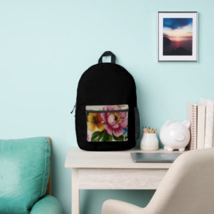Sac À Dos Imprimé Bouquet floral de tasse à thé