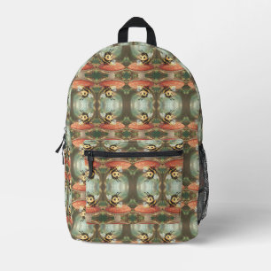Sac À Dos Imprimé Bourdon doré dans la danse des fleurs