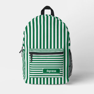 Sac À Dos Imprimé Bouteille Vert et blanc Vintage Nom trié