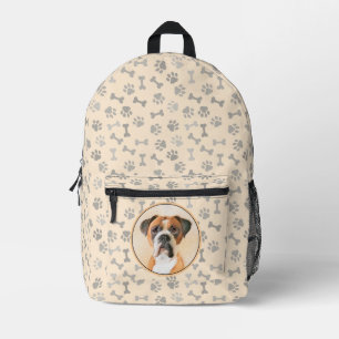 Sac À Dos Imprimé Boxer Dog Peinture Non Décroché Art animal origina