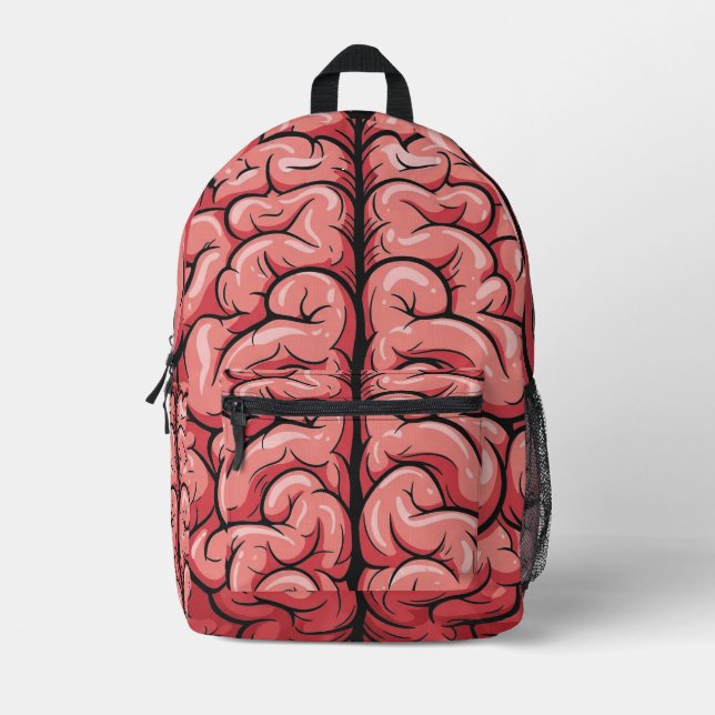 Sac À Dos Imprimé Brain Pattern Backpack (Recto)