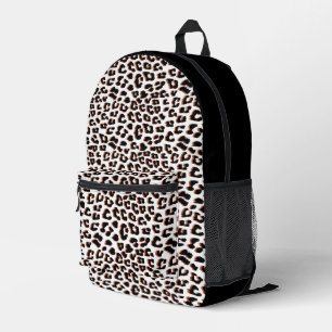 Sac À Dos Imprimé Brown noir et Empreinte de léopard blanc