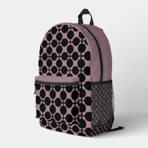 Sac À Dos Imprimé brun noir poka dot vérifier la mode motif