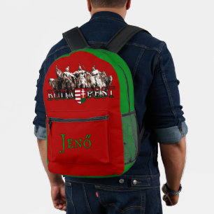 Sac À Dos Imprimé Budapest Héros Personnalisés Couleurs Hongroises