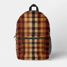 Buffalo classique Plaid Rustique Brown & Terracott