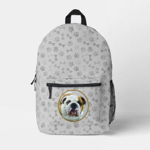 Sac À Dos Imprimé Bulldog Painting - Joli art original chien