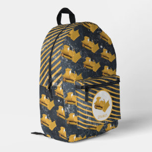 Sac À Dos Imprimé Bulldozer Construction Camion Garçons Nom personna