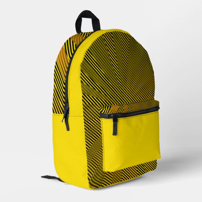 Sac À Dos Imprimé 'BumbleBee Kaleidoscope' Backpack   (Coin arrière gauche)