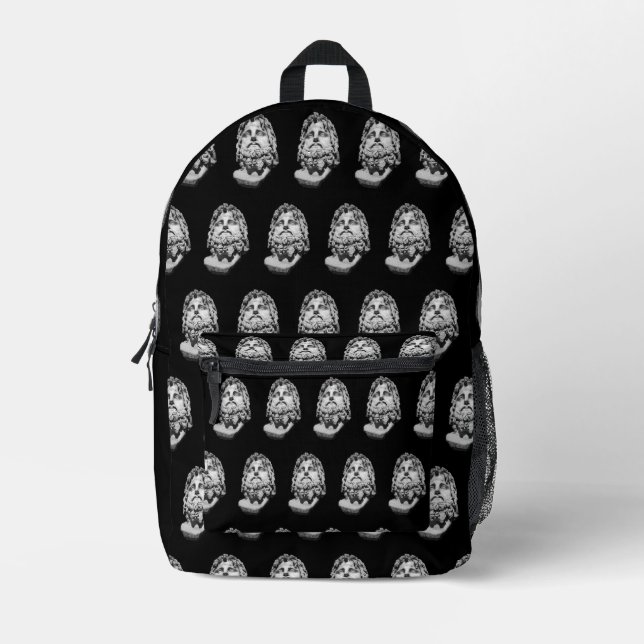Sac À Dos Imprimé Buste gréco-romain (Recto)