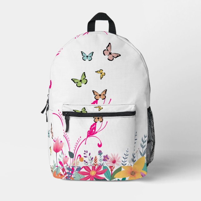 Sac À Dos Imprimé Butterfly Whispers – Nature’s Magic Backpack (Recto)