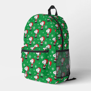 Sac À Dos Imprimé cacahuètes   Snoopy Santa Claus