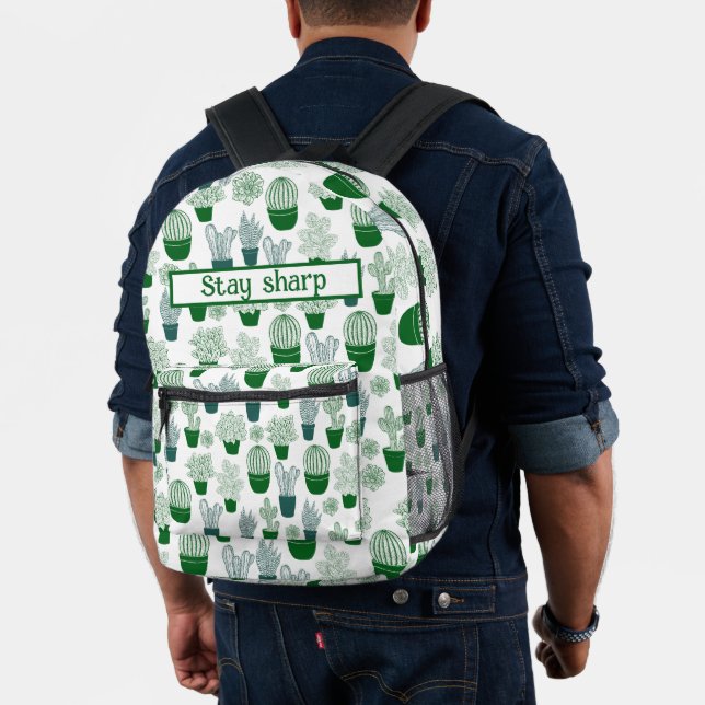 Sac À Dos Imprimé Cactus désert cactées Plante moderne Motif (Insitu (Modèle))