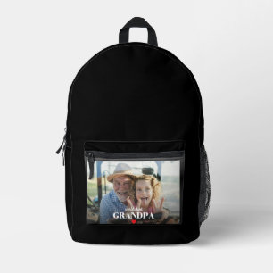 Sac À Dos Imprimé Cadeau Photo Meilleur Papi du Monde