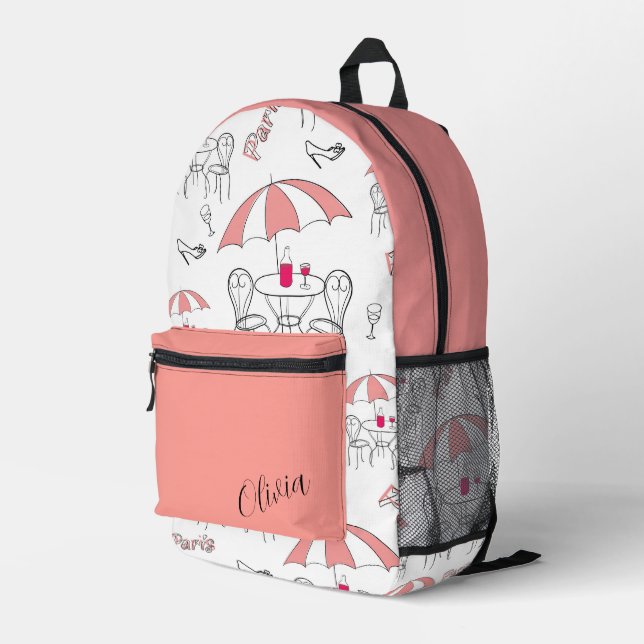 Sac À Dos Imprimé Café Parisien Daydream (Coin arrière droit)