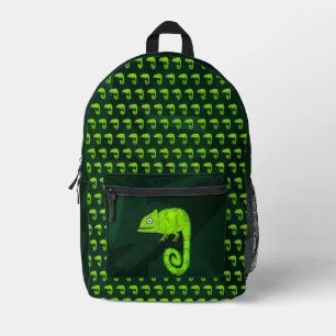 Sac À Dos Imprimé Caméléon mignon vert