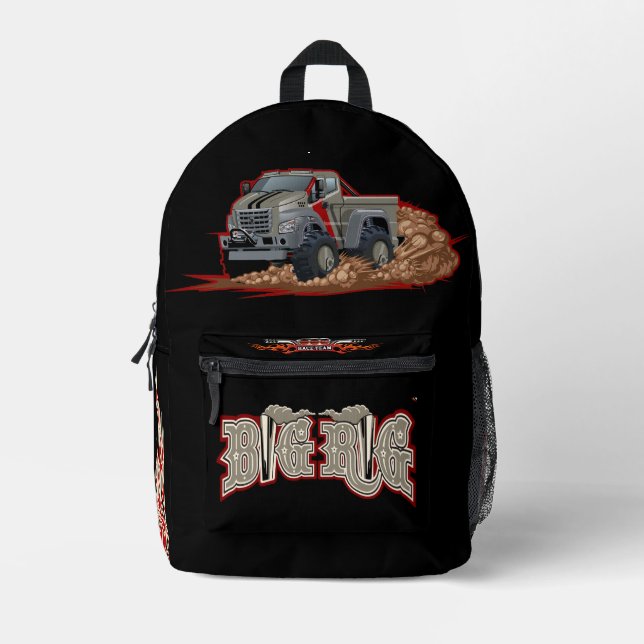 Sac À Dos Imprimé Camion de dessin animé (Recto)