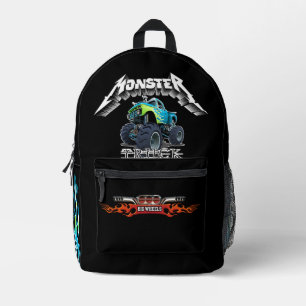 Sac À Dos Imprimé Camion monstre de dessin animé