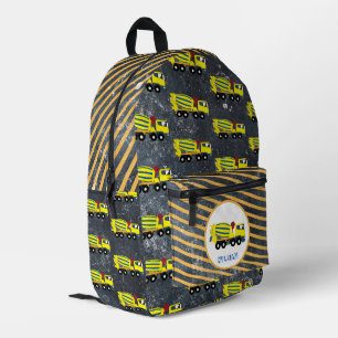 Sac À Dos Imprimé Camions de construction de camions de construction