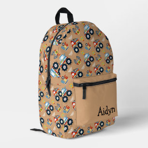Sac À Dos Imprimé Camions Monster Personnalisés