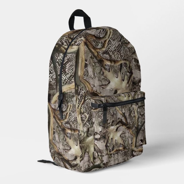 Sac À Dos Imprimé Camo feuilles sèches pour chasseurs (Coin arrière gauche)