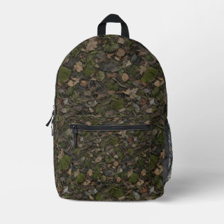 Sac À Dos Imprimé Camo Sol Forestier | Mousse, Feuille et Chasseur d
