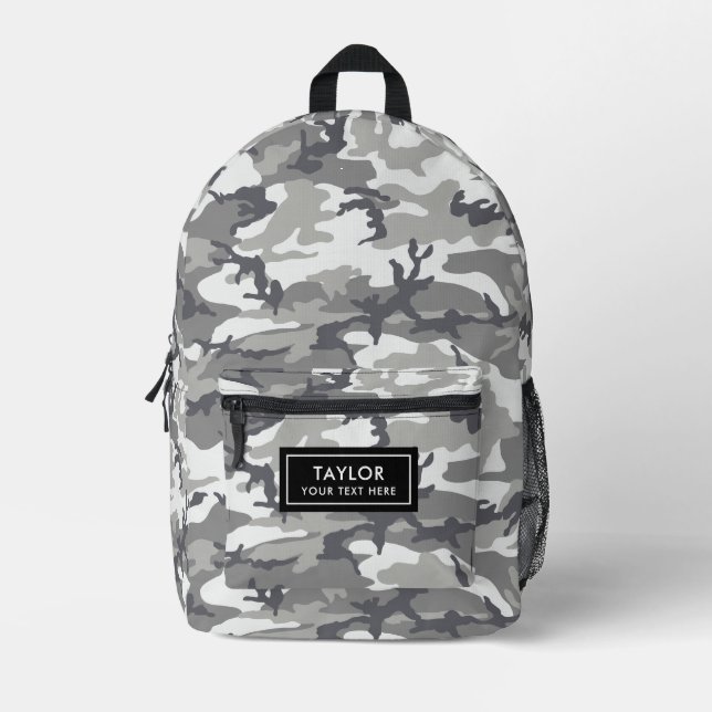 Sac À Dos Imprimé Camo Urbain Camouflage (Recto)