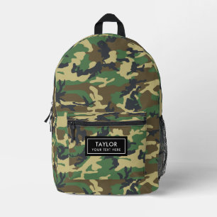 Sac À Dos Imprimé Camo Woodland Camouflage