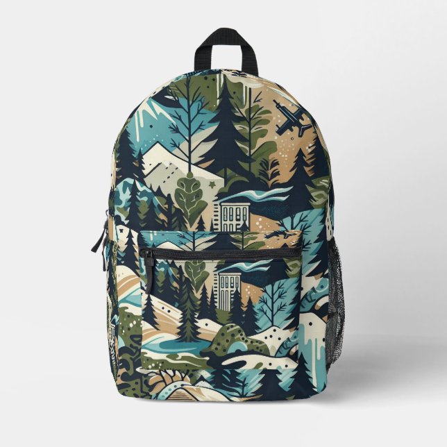 Sac À Dos Imprimé Camouflage (Recto)