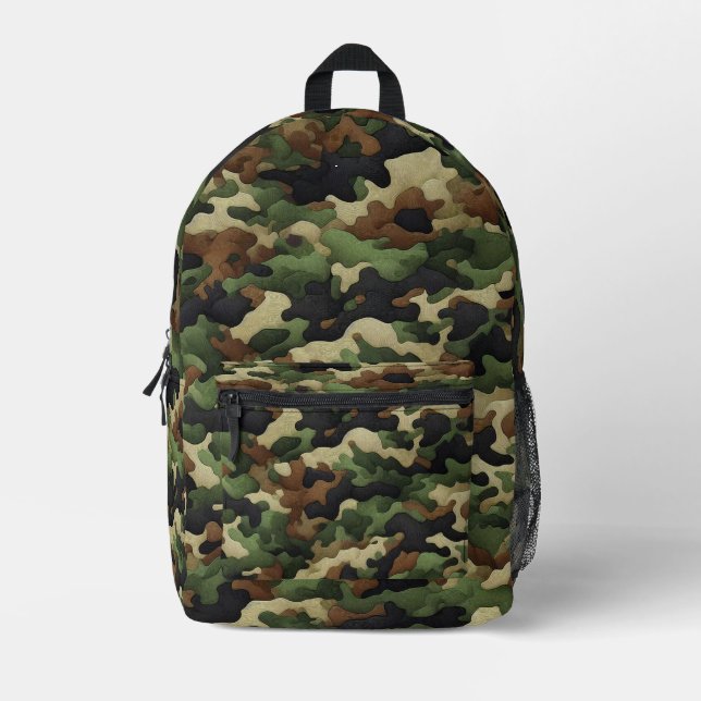 Sac À Dos Imprimé Camouflage (Recto)