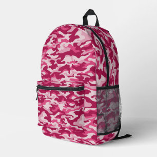 Sac À Dos Imprimé Camouflage rose