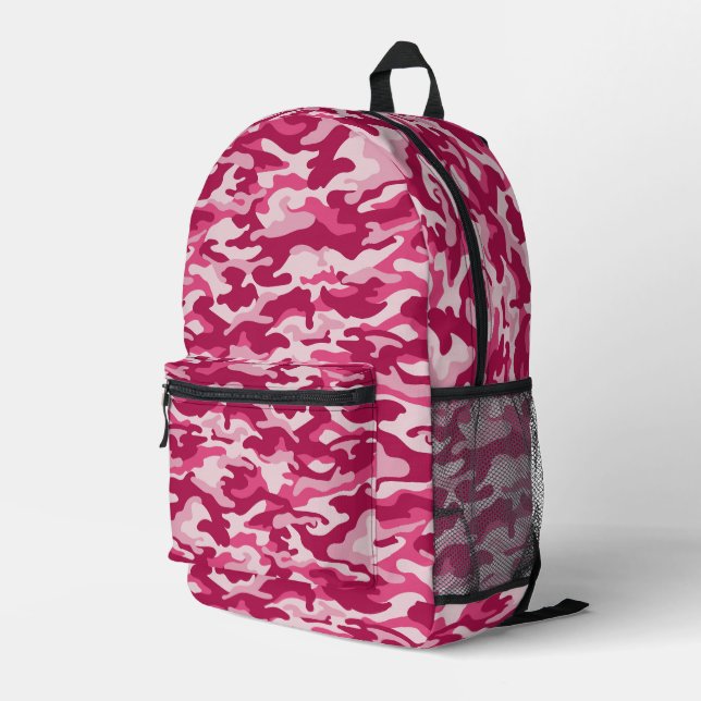 Sac À Dos Imprimé Camouflage rose (Coin arrière droit)